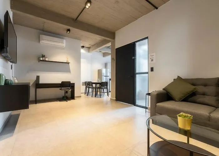 Apartment P402 Private Balcony 3bdrm 2bth Ac Rooftop Mexico City