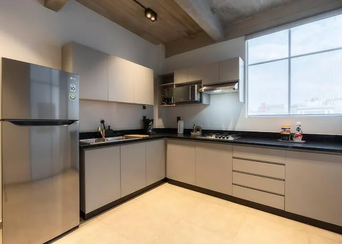 P402 Private Balcony 3bdrm 2bth Ac Rooftop Mexico City